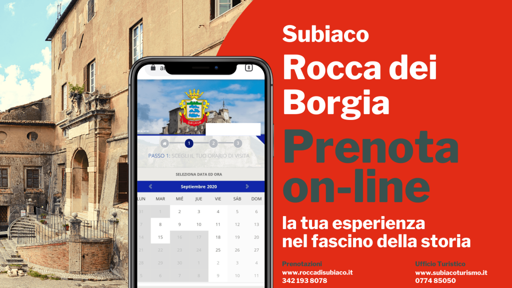 Rocca di Subiaco: bigliettazione on-line per visitare il castello di Lucrezia Borgia
